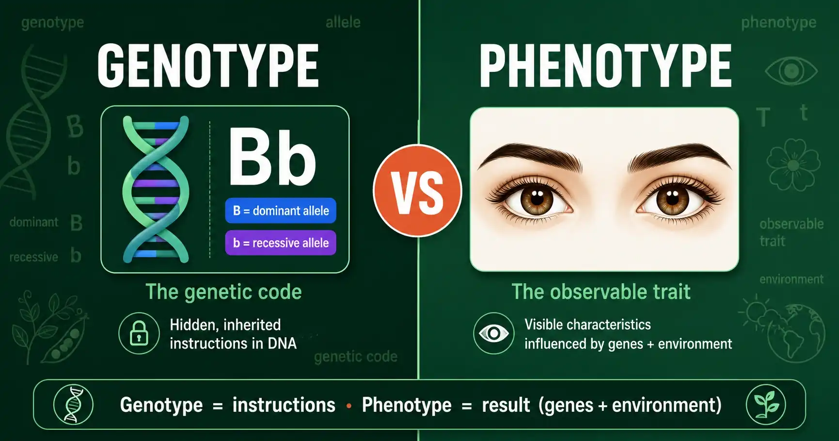 Gene to protein to trait flow