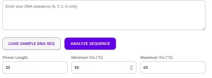 Oligo Analyzer Tool